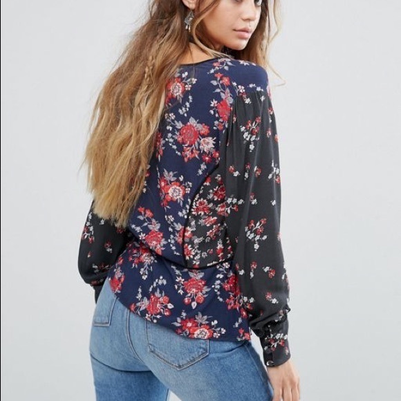 NWT Free People The Way World Turns Floral Blouse - Picture 3 of 8